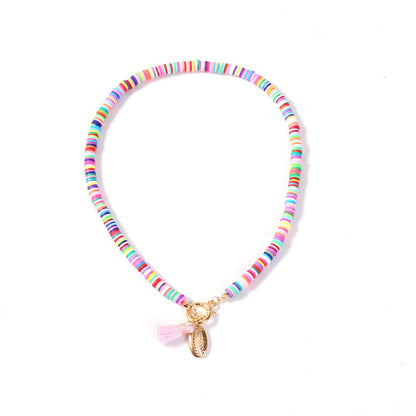 Bohemian Shell Necklace Female Tassel Wild Sweet Necklace