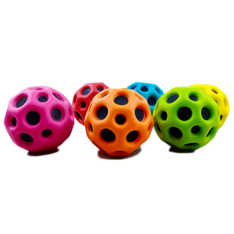 Cross-border Product Holed Balls Foam Solid Elastic Ball Parent-child Interaction Toys