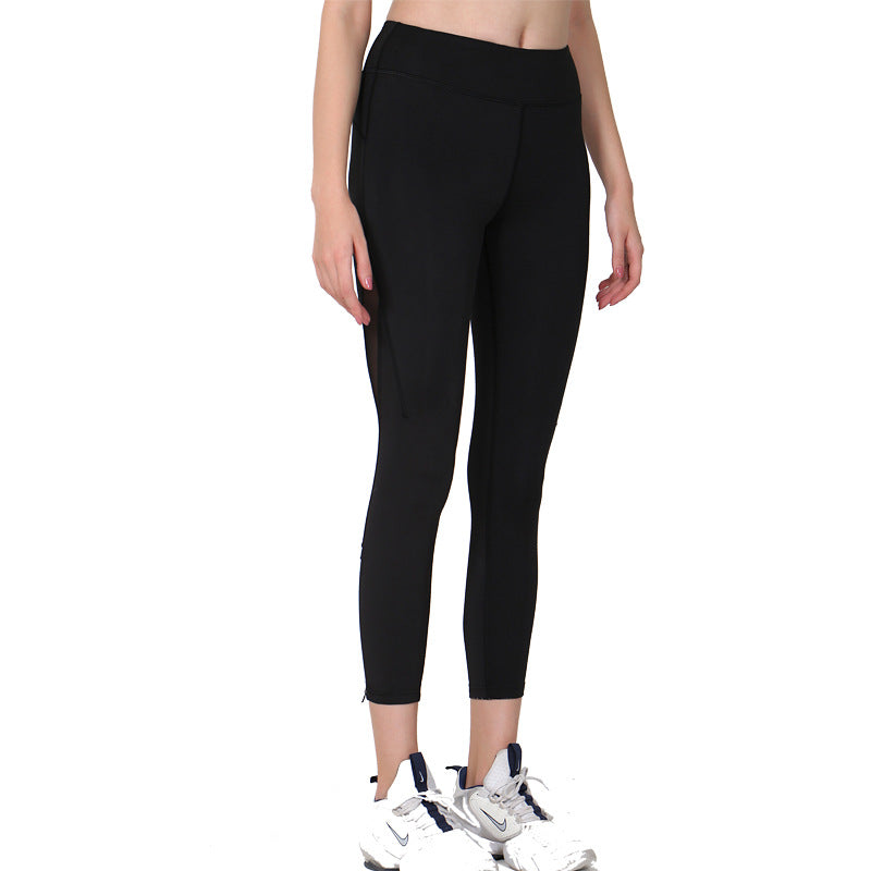 New Spring Yoga Pants Women&#039;s Hip-lifting Sports Fitness Wear Slimming Tight High Waist Foot Cropped Pants