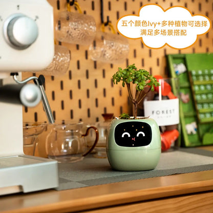 IVY Plant Cute Pet Robot Electronic Pet Healing Table AI Electronic Toys Creative Holiday Gift