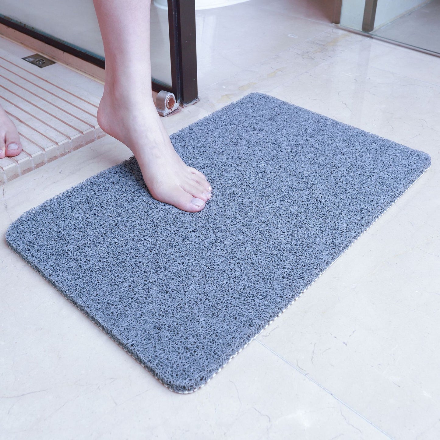 Bathroom Non-slip Mat Wire Ring Toilet Waterproof Floor Mat Shower Room Bath Foot Mat Bathroom Foot Rub Mat